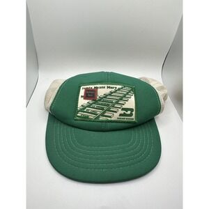 VTG Cardinal Cap And Jacket Co. Train Hat Logo Snapback Foam - Made In Korea